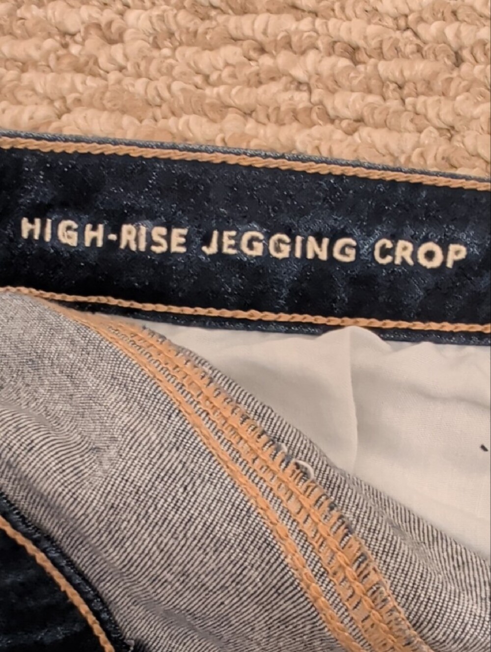 American Eagle Outfitters Women's Dark Blue High Rise Jegging Crop Jeans Size 10 - Picture 5 of 8